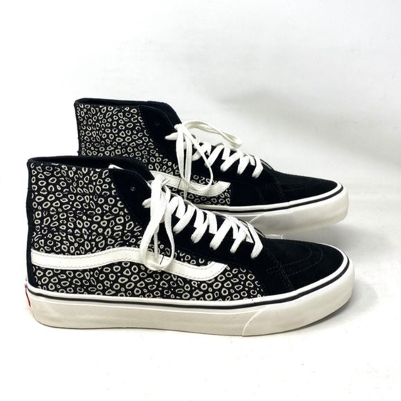 VANS Sk8-Hi Decon Sneakers Canvas Suede Black For Men Skate Shoes VN0A4BX64WM - Picture 9 of 10